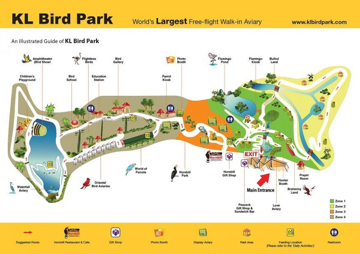 Bản đồ của chim park