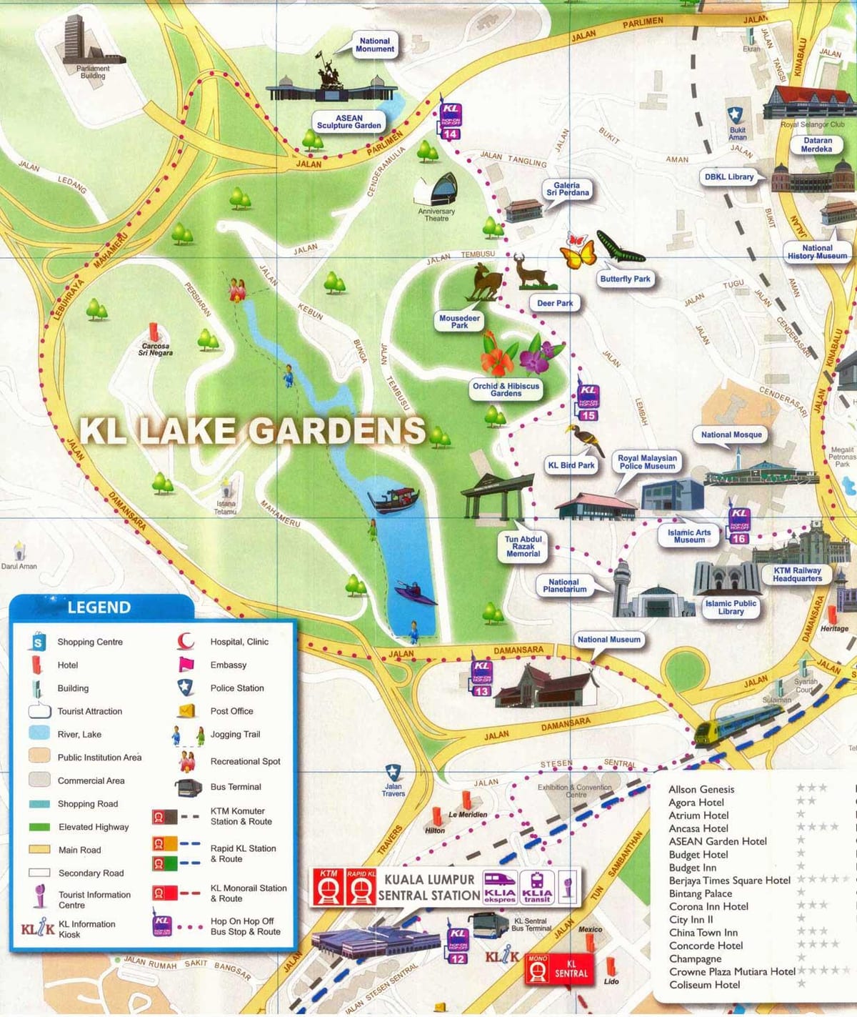 hồ vườn kuala lumpur bản đồ