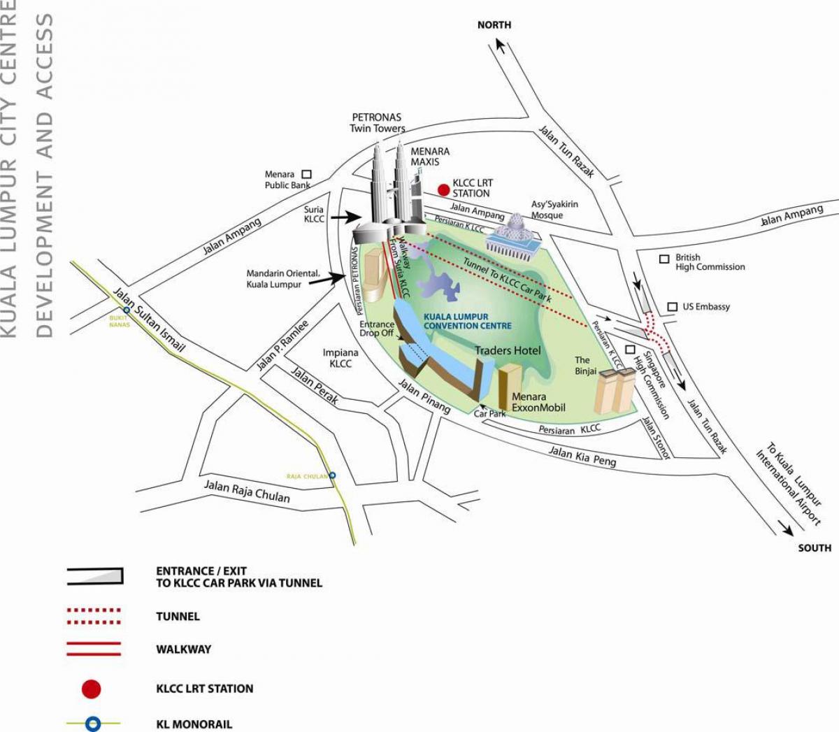 Bản đồ của kuala lumpur trung tâm hội nghị