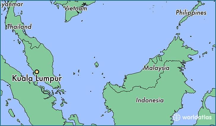 Bản đồ của kuala lumpur vị trí