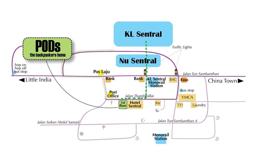 kuala lumpur trạm xe buýt bản đồ
