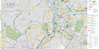 Bản đồ của đi xe đạp kuala lumpur xe đạp