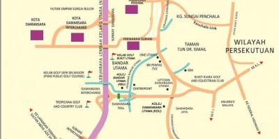 Damansara bản đồ kuala lumpur