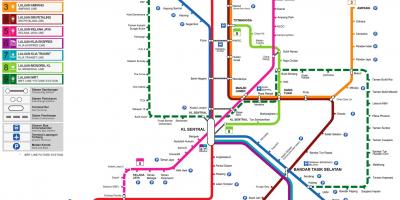 Malaysia ga xe lửa bản đồ