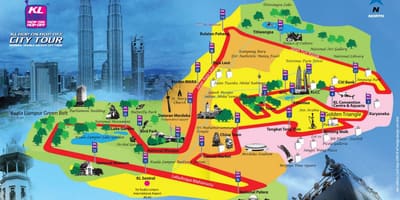 Kuala lumpur hop trên đường bản đồ