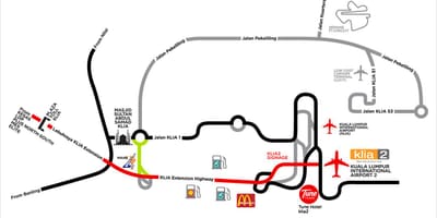 Klia2 bản đồ mục