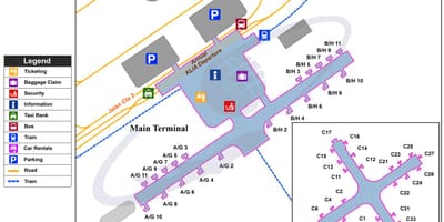 Kuala lumpur sân bay quốc tế thiết bị đầu cuối bản đồ