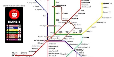 Tàu điện ngầm bản đồ của kuala lumpur