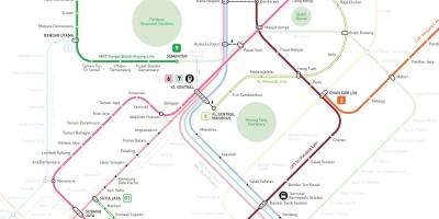 Kuala lumpur tàu điện ngầm bản đồ 2016
