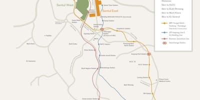 Sentul kuala lumpur bản đồ